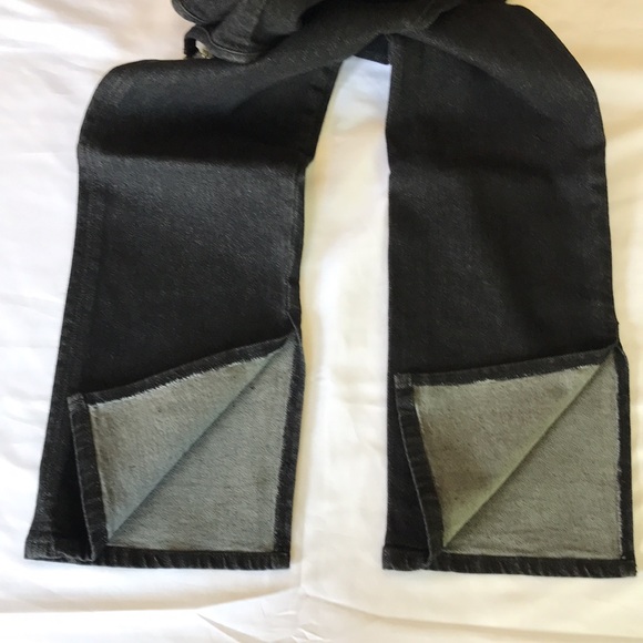 WeWoreWhat Asymmetrical Jumpsuit Black Denim 12 - Picture 11 of 11